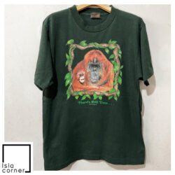 Vintage 90s Orangutan There’s Still Time Rainforest Nature Shirt