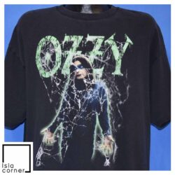Vintage 90s Ozzy Osbourne Spiderwebs Heavy Metal T Shirt Front