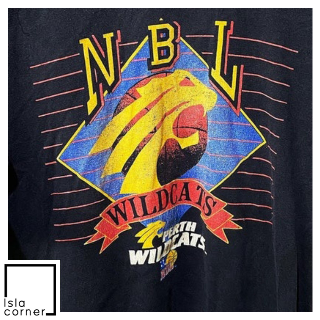 Vintage 90s Perth Wildcats Jersey Basketball Shirt Vintage 90s Perth Wildcats Jersey Basketball Shirt