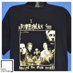 Vintage 90s Powerman 5000 Tonight the Stars Revolt T Shirt Front