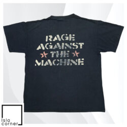 Vintage 90s Rage Against The Machine Silence The Voiceless Shirt Back