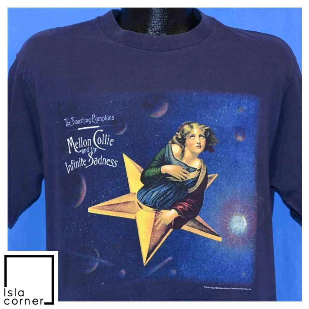 Vintage 90s Smashing Pumpkins Mellon Collie Infinite Sadness T Shirt Front Vintage 90s Smashing Pumpkins Mellon Collie Infinite Sadness T Shirt Front