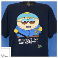 Vintage 90s South Park Cartman Respect My Authority T Shirt