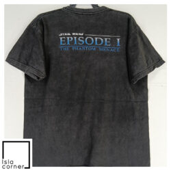 Vintage 90's Star Wars Episode I The Phantom Menace Shirt Back