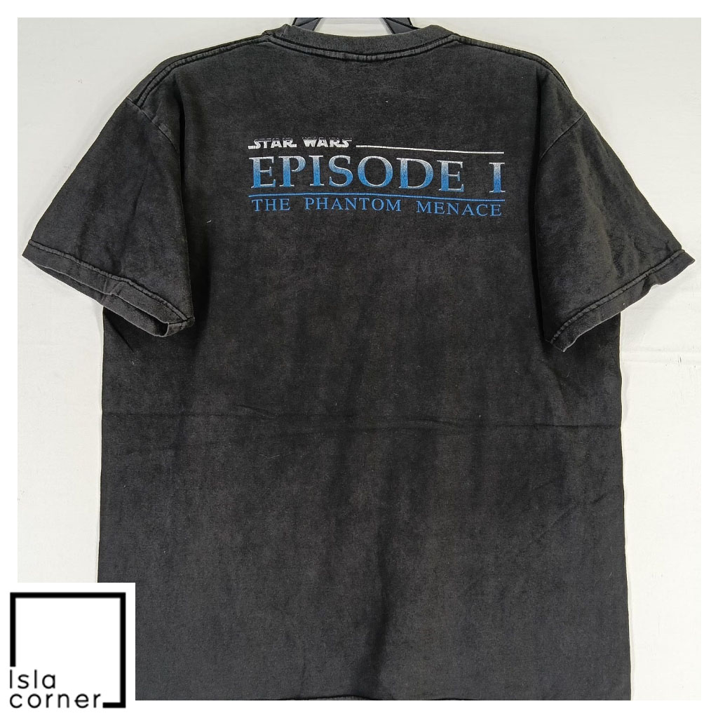 Vintage 90's Star Wars Episode I The Phantom Menace Shirt Back Vintage 90's Star Wars Episode I The Phantom Menace Shirt Back