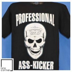 Vintage 90s Stone Cold Steve Austin Pro Ass Kicker WWF T Shirt Front