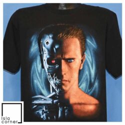 Vintage 90s Terminator 2 Arnold Schwarzenegger Universal T Shirt Front