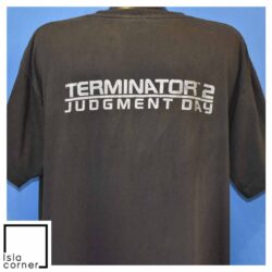 Vintage 90s Terminator 2 Judgement Day T2 Movie T Shirt Back