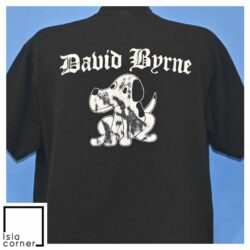 Vintage 90s Uh Oh David Byrne Solo Album Alt Rock T Shirt Back