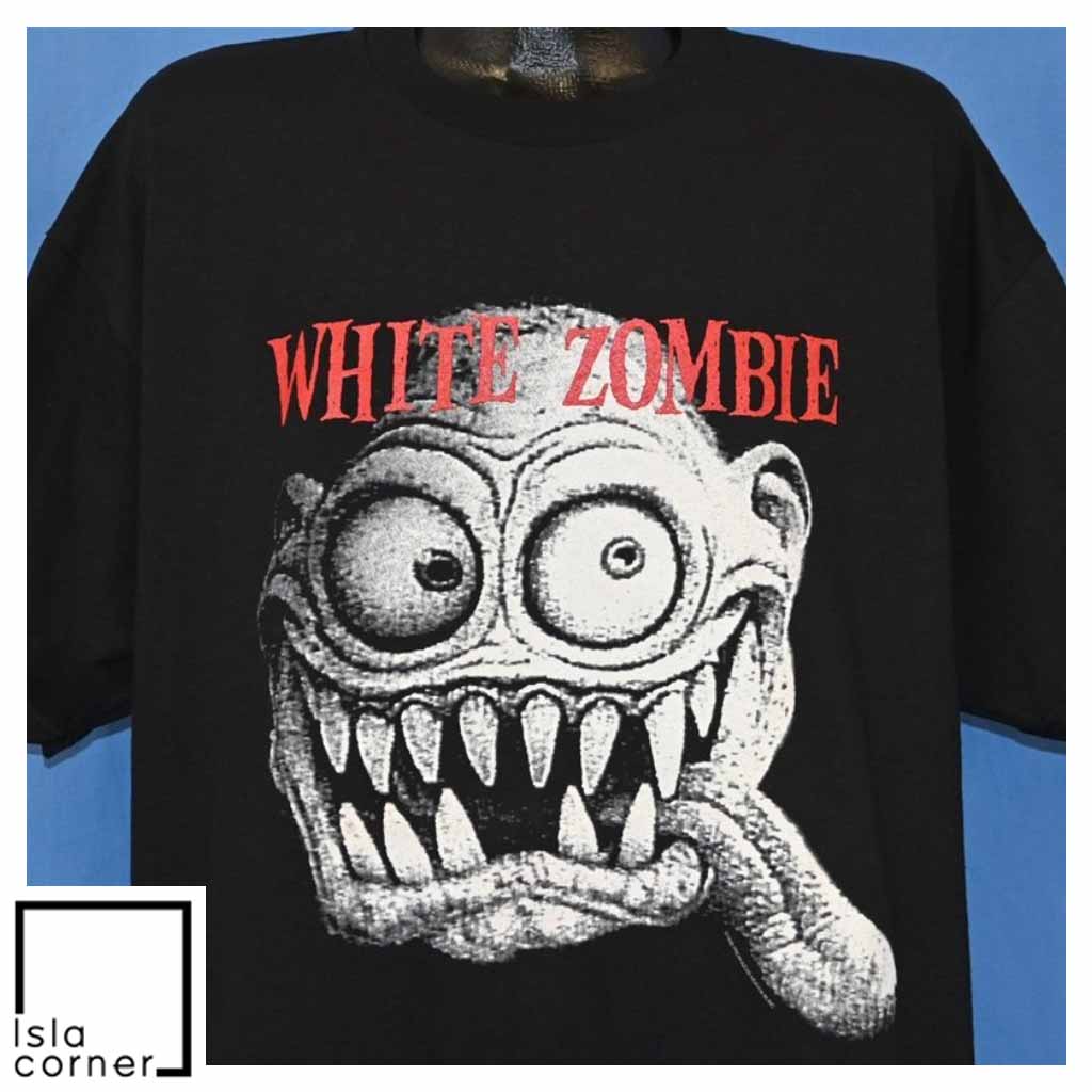 Vintage 90s White Zombie Ugly Music Unworn Band T Shirt Front Vintage 90s White Zombie Ugly Music Unworn Band T Shirt Front