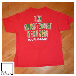 Vintage Alice Cooper The Nightmare Returns Tour 1988 87 Shirt Back