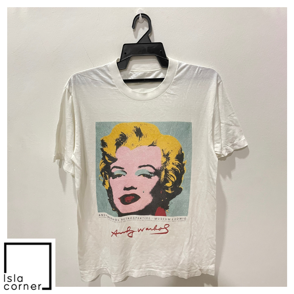 Vintage Andy Warhol Marilyn Monroe Photoprint Pop Art Shirt Vintage Andy Warhol Marilyn Monroe Photoprint Pop Art Shirt