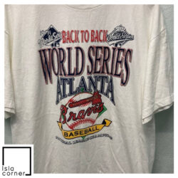 Vintage Atlanta Braves 1991 World Series Back To Back Shirt
