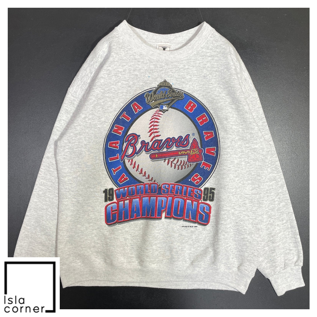 Vintage Atlanta Braves 1995 World Series Champions MLB Sweatshirt Vintage Atlanta Braves 1995 World Series Champions MLB Sweatshirt