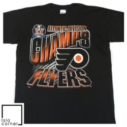 Vintage Atlantic Division Champs Philadelphia Flyers 1995 NHL Hockey Shirt