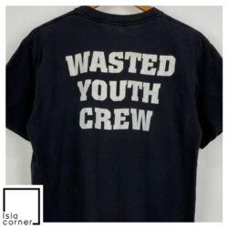 Vintage Blood For Blood Wasted Youth Crew Shirt Back