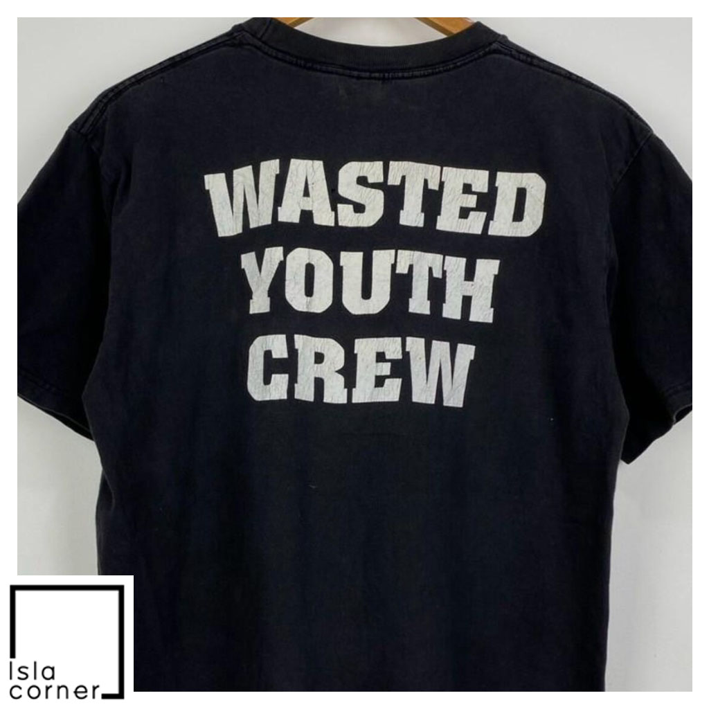 Vintage Blood For Blood Wasted Youth Crew Shirt Back Vintage Blood For Blood Wasted Youth Crew Shirt Back