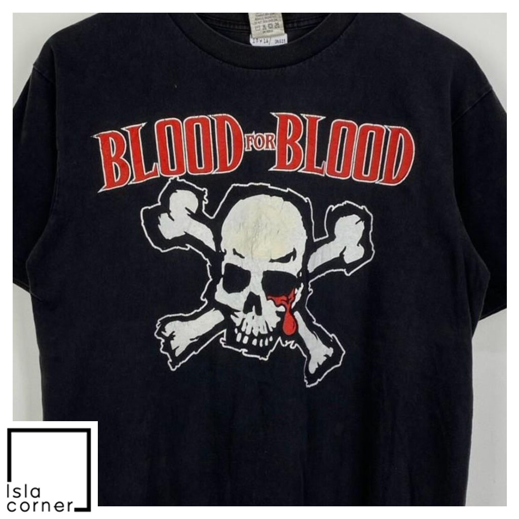 Vintage Blood For Blood Wasted Youth Crew Shirt Front Vintage Blood For Blood Wasted Youth Crew Shirt Front
