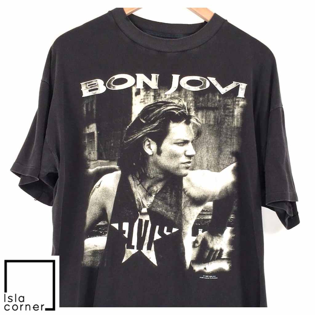 Vintage Bon Jovi World Tour '93 T Shirt Front Vintage Bon Jovi World Tour '93 T Shirt Front