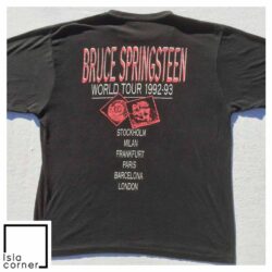 Vintage Bruce Springsteen World Tour 1992 93 Shirt Back