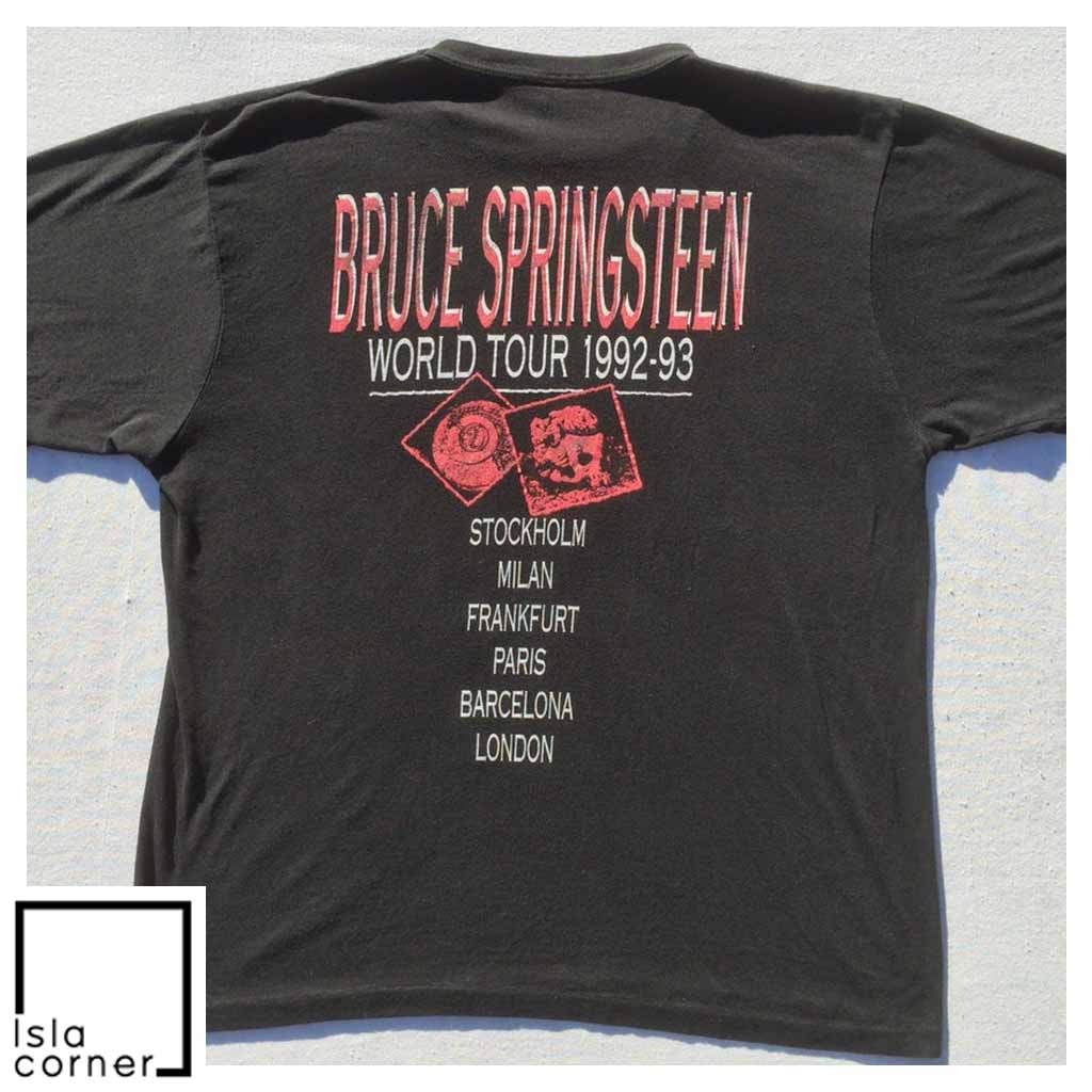 Vintage Bruce Springsteen World Tour 1992 93 Shirt Back Vintage Bruce Springsteen World Tour 1992 93 Shirt Back