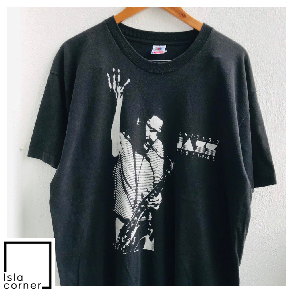Vintage Chicago Jazz Fest 1992 Spyro Gyra Etc Band T Shirt Front Vintage Chicago Jazz Fest 1992 Spyro Gyra Etc Band T Shirt Front