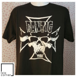 Vintage Danzig Iron Cross Skull Band 1988 T Shirt