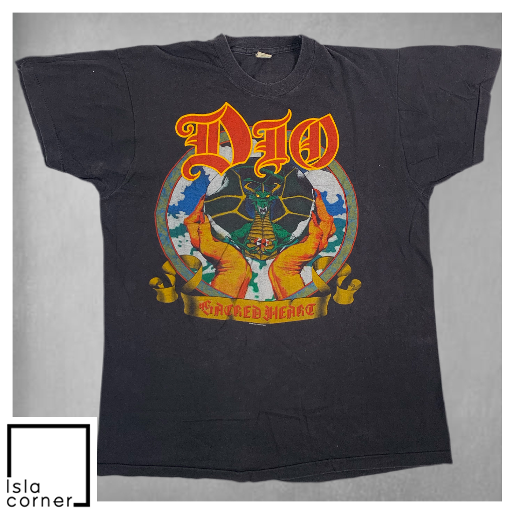 Vintage Dio 1985 Sacred Heart Ronnie James Rock Band Shirt Vintage Dio 1985 Sacred Heart Ronnie James Rock Band Shirt
