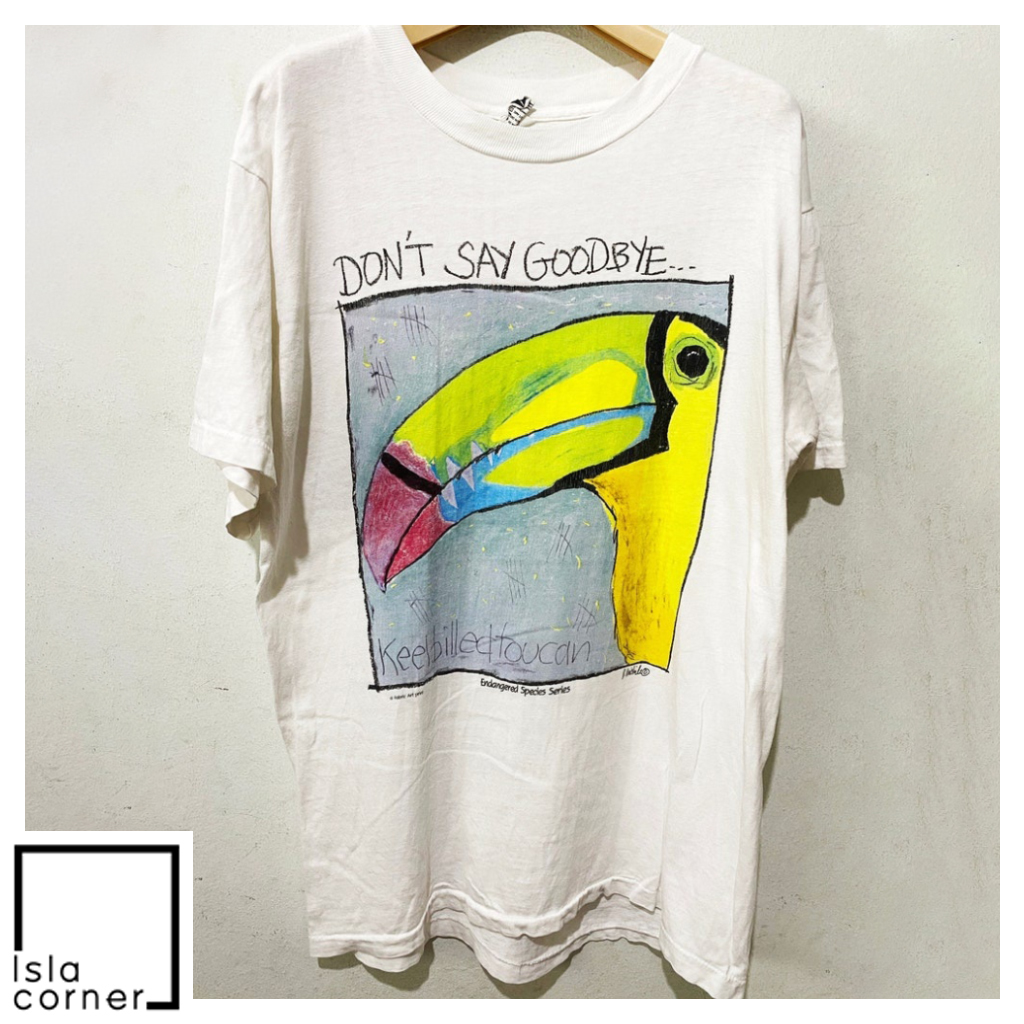 Vintage Don't Say Goodbye Keel billed Toucan T shirt Vintage Don't Say Goodbye Keel billed Toucan T shirt