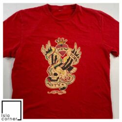 Vintage Ed Hardy New York City Eagle Snake Skull T Shirt