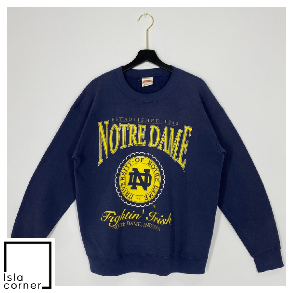 Vintage Established 1842 University Notre Dame Fighting Irish Sweatshirt Vintage Established 1842 University Notre Dame Fighting Irish Sweatshirt