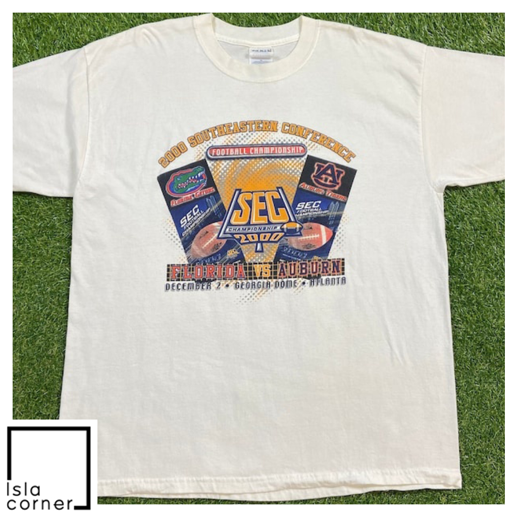 Vintage Florida Gators Vs Auburn University 2000 SEC Championship NCAA College Football Shirt Vintage Florida Gators Vs Auburn University 2000 SEC Championship NCAA College Football Shirt