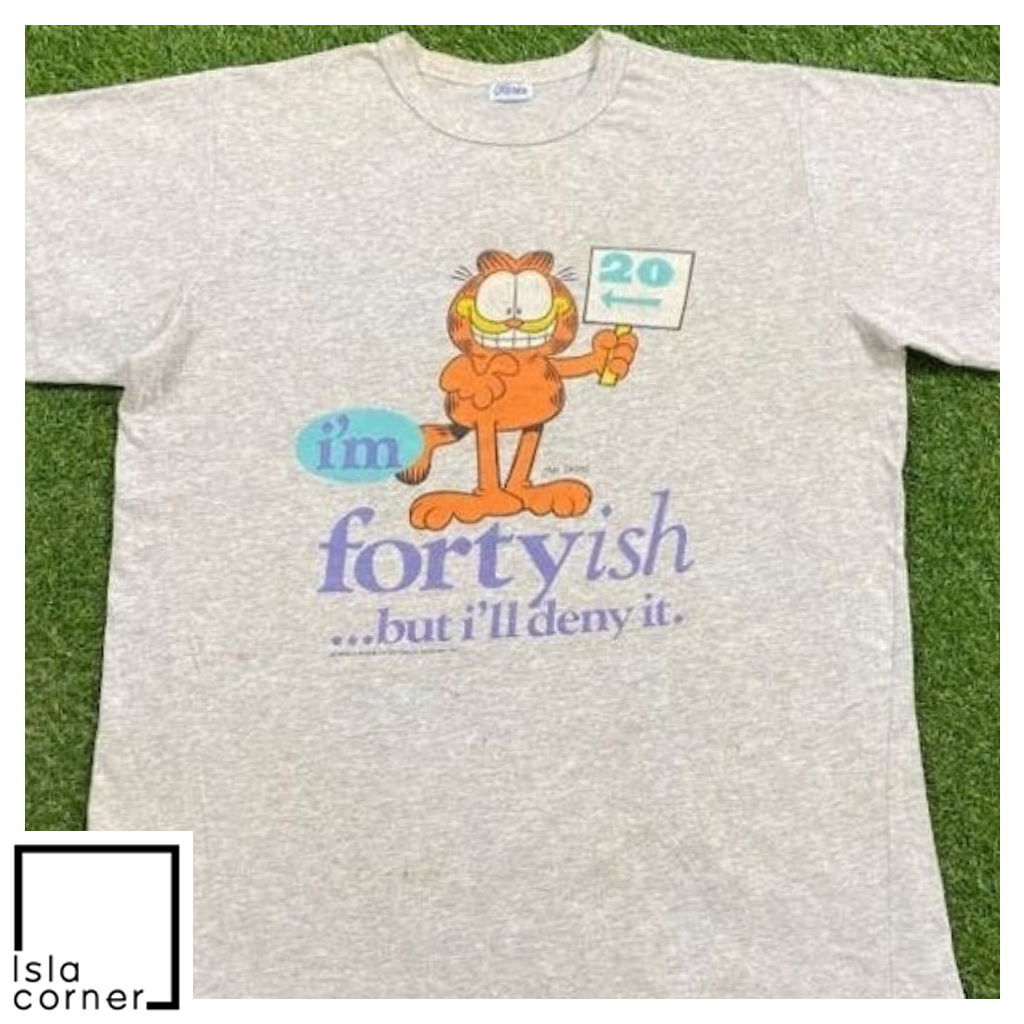 Vintage Garfield 40 I'm 20 Flirts Cartoon Animation Shirt Vintage Garfield 40 I'm 20 Flirts Cartoon Animation Shirt