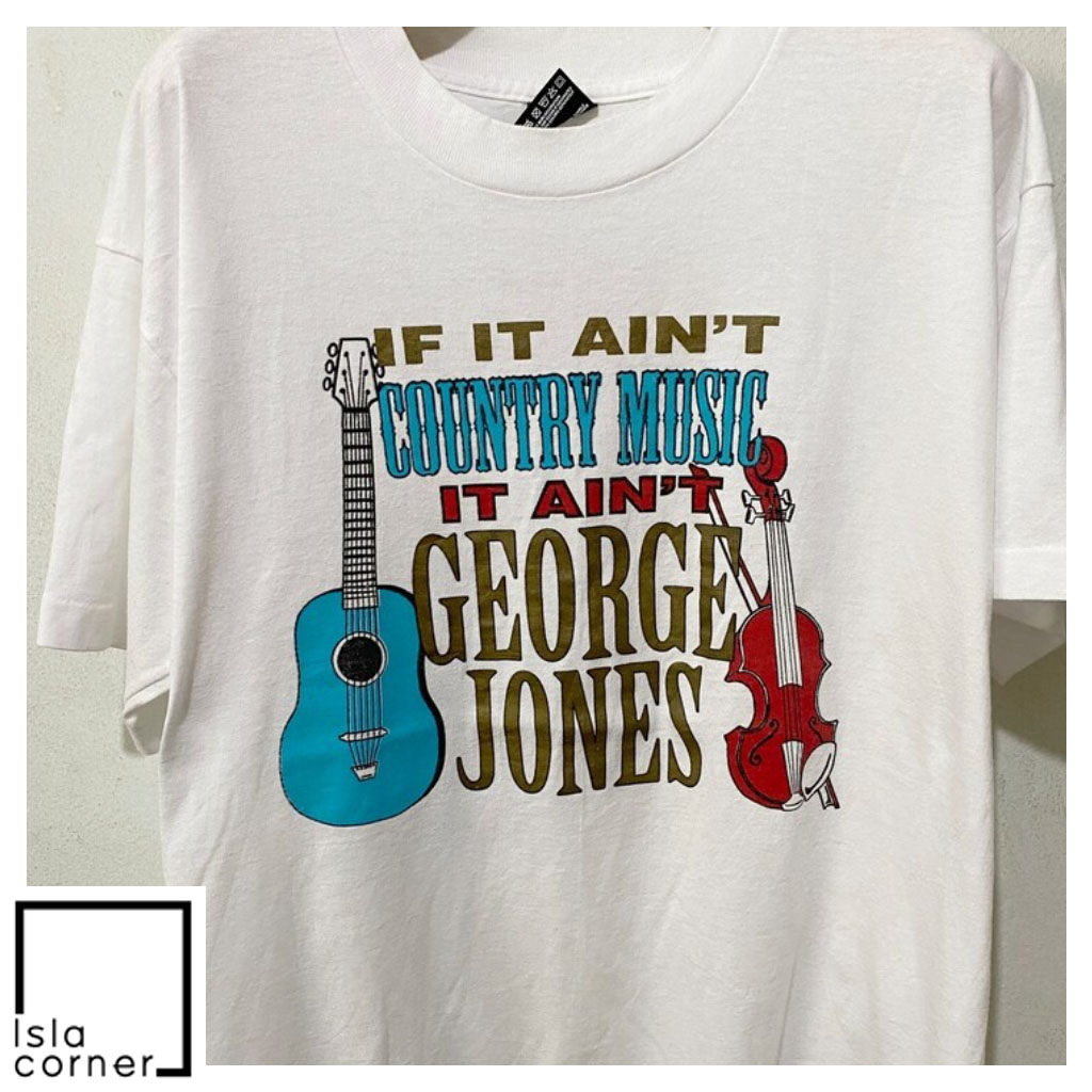 Vintage George Jones 1996 Tour 2 SIDED Shirt Front Vintage George Jones 1996 Tour 2 SIDED Shirt Front