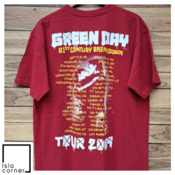 Vintage Green Day 21th Century Breakdown Tour 2009 Shirt Back