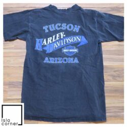 Vintage Harley Davidson A Cut Above The Rest Wolf Eagle Moon T Shirt BAck