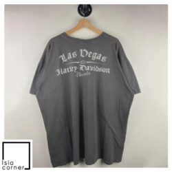 Vintage Harley Davidson Pirate Girl Las Vegas Nevada Shirt Back