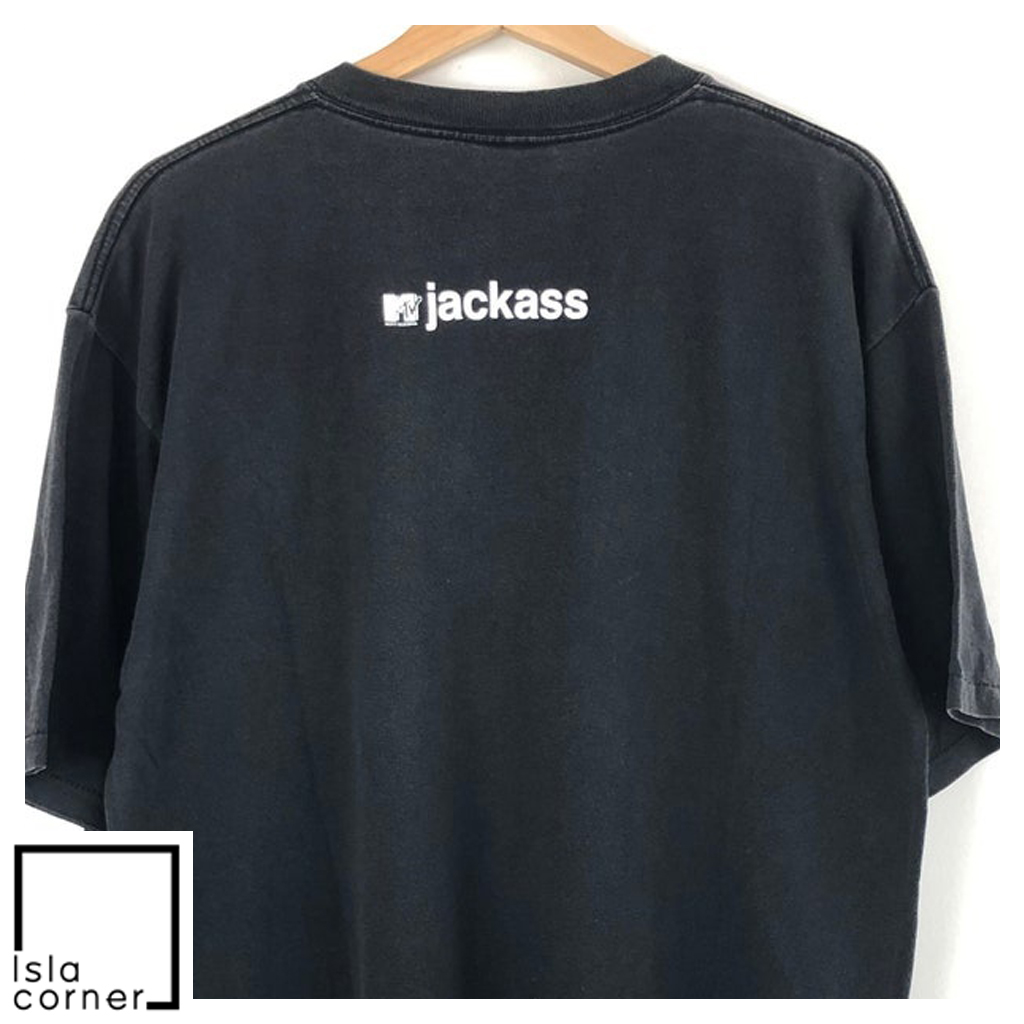 Vintage Johnny Knoxville Jackass MTV 1998 Shirt BAck Vintage Johnny Knoxville Jackass MTV 1998 Shirt BAck