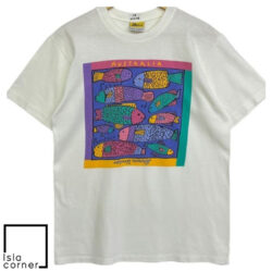 Vintage Ken Done Down Under Australia Fish Shirt