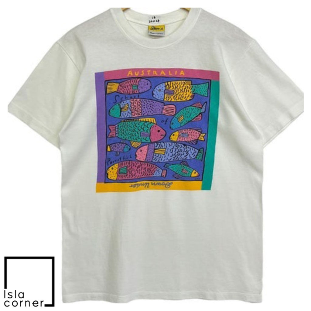 Vintage Ken Done Down Under Australia Fish Shirt Vintage Ken Done Down Under Australia Fish Shirt