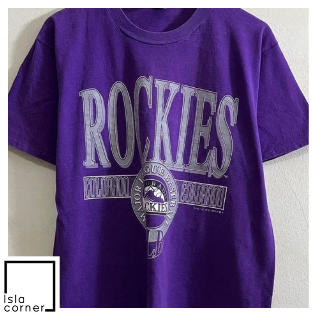 Vintage MLB 1993 Colorado Rockies Logo 7 Shirt Vintage MLB 1993 Colorado Rockies Logo 7 Shirt