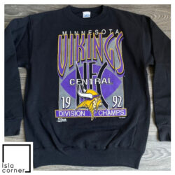 Vintage Minnesota Vikings 1992 NFC Central Division Champs Salem Sports Sweatshirt