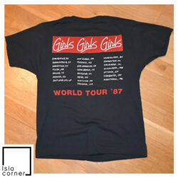 Vintage Mötley Crüe Bad Boy World Tour 1987 Shirt Back