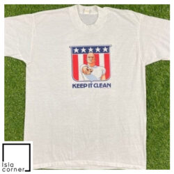Vintage Mr Clean Keep it Clean Mayo Spruce Shirt