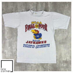 Vintage NCAA Final Four Kansas Jayhawks Basketball 1988 Shirt