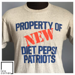 Vintage NFL New England Patriots Property Of Diet Pepsi Shirt