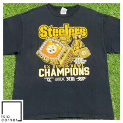 Vintage Pittsburgh Steelers 5x Super Bowl Champions Shirt