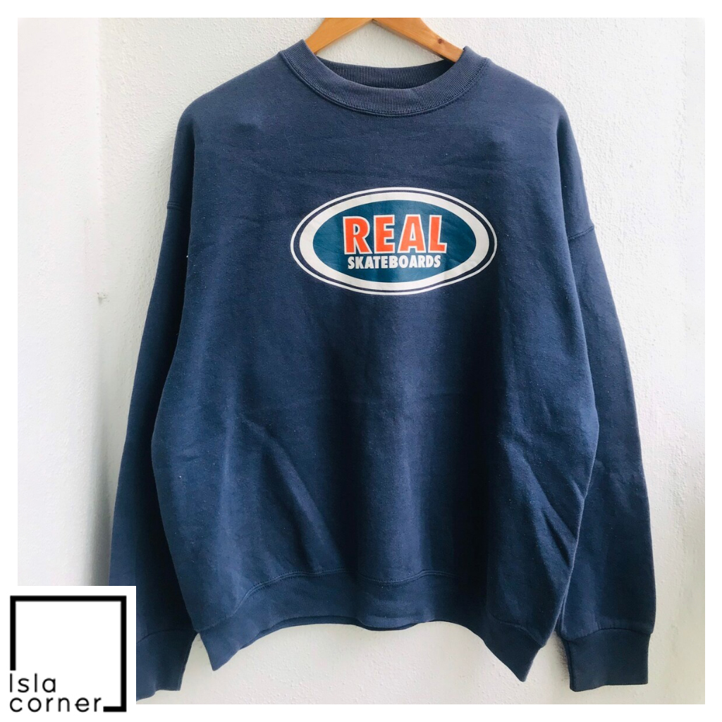 Vintage Real Skateboarding American Skate Wear Sweatshirt Vintage Real Skateboarding American Skate Wear Sweatshirt