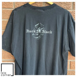 Vintage Sting WCW Wrestling Back In Black Shirt Back