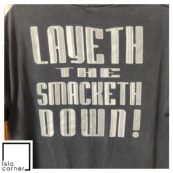Vintage The Rock Layeth The Smackdown WWF Shirt Back